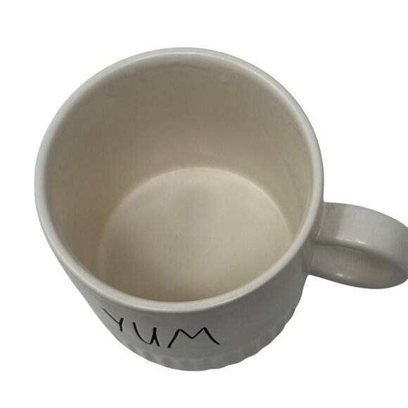 Rae Dunn Yum Mug Large Ceramic Coffee Tea Cup Farmhouse Gift Minimalist White 1 - Picture 3 of 8